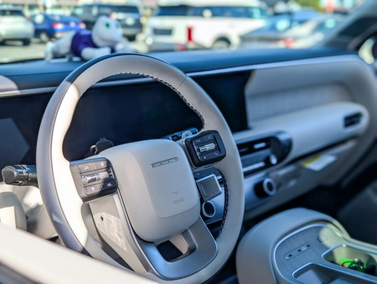 Welcome to the future of driving. This stunningly modern interior combines minimalist design with advanced technology, creating a serene and sophisticated cabin that makes every journey an exceptional experience. — illustrative photo for electric vehicle total loss coverage