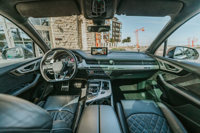 the interior of a car — illustrative photo for luxury car insurance and protection